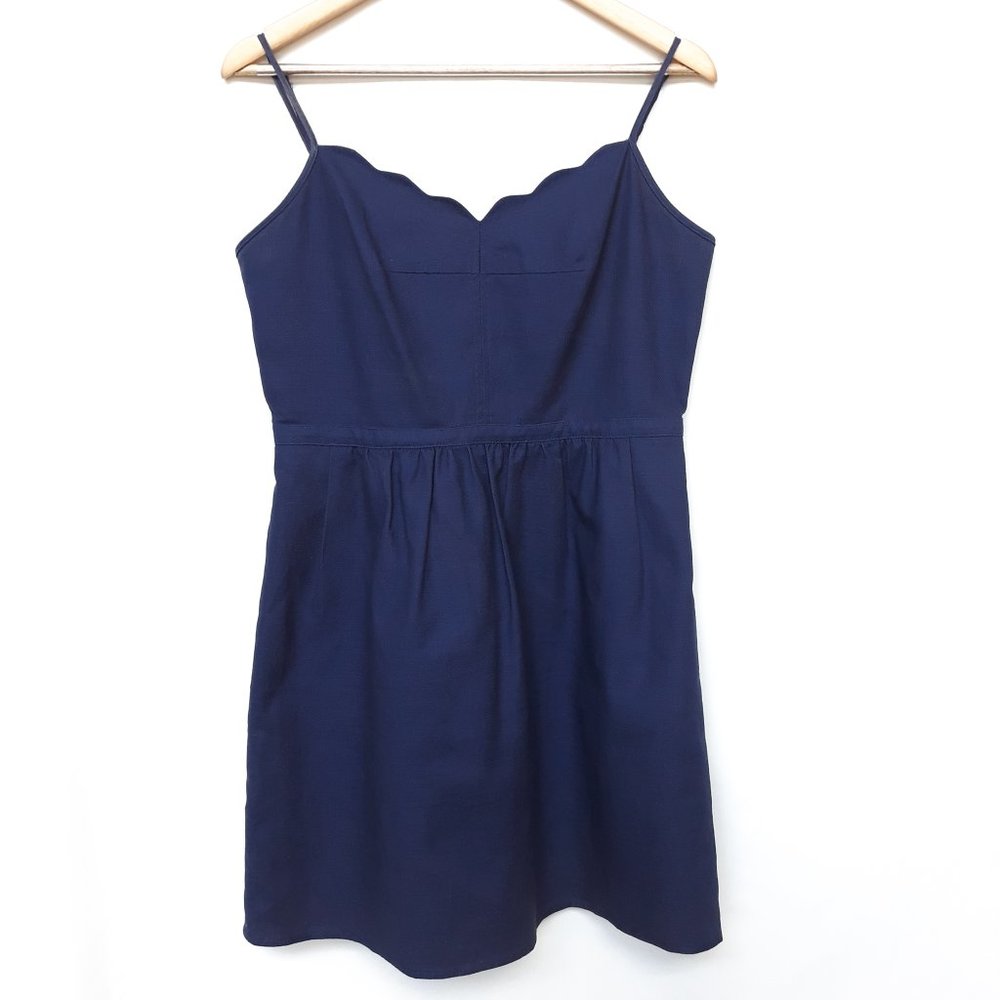 J. CREW Cotton Canvas Spaghetti Strap Casual Dress